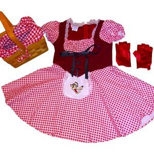 Charades Little Red Riding Hood Child Halloween Costume Size Large No Cape